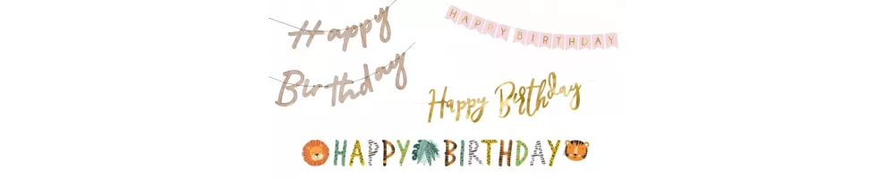 Guirlandes d'anniversaire
