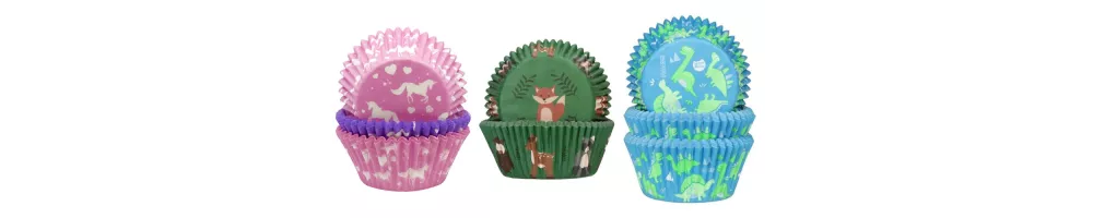 Cupcake-Förmchen Tiere & Kindermotive
