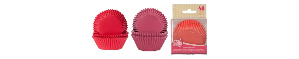 Caissettes rouges & bordeaux
