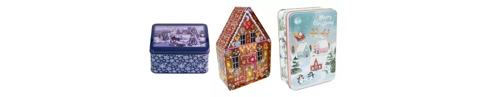 Christmas cookie tins