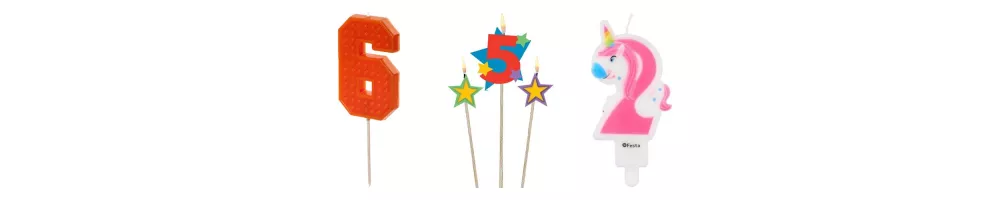 Themed number candles
