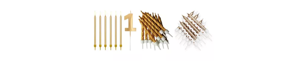 Bougies dorées