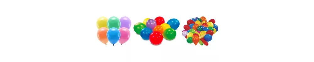Palloncini colorati e arcobaleno