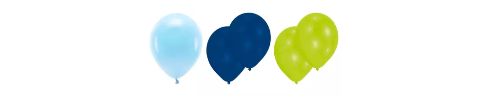 Palloncini blu e verdi