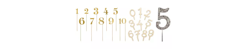 Zahlen- & Buchstaben-Cake-Topper