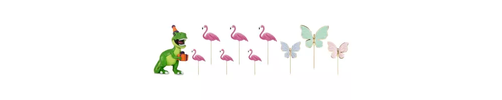 Animal cake toppers & figures