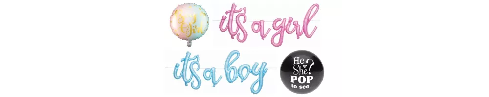 Palloncini baby shower e gender reveal