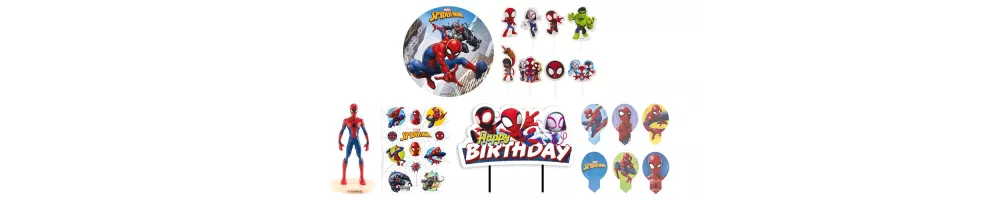 Cake topper supereroi