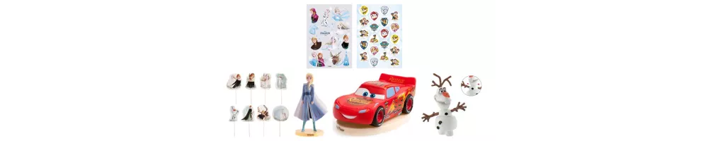 Cake topper Disney e cartoni animati