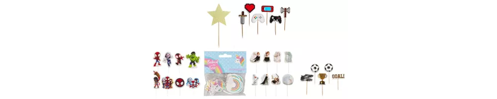 Themed cupcake toppers