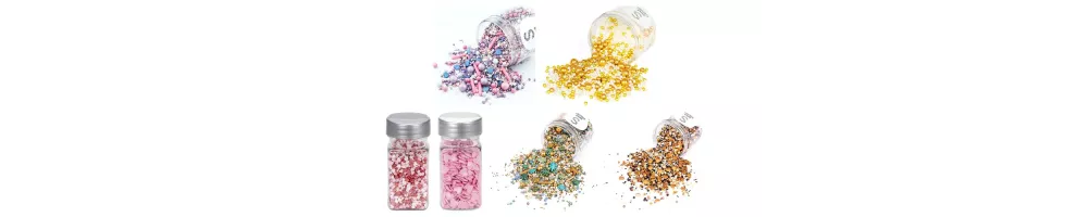 Love, wedding & gold sprinkles