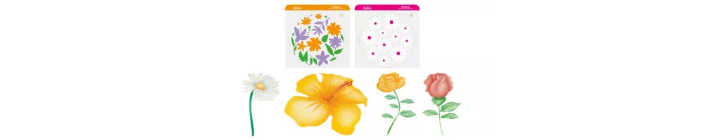 Stencil fiori e ornamenti