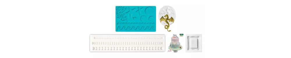 Silicone fondant moulds