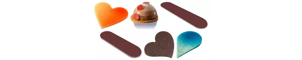 Stencil in silicone per decori di dessert