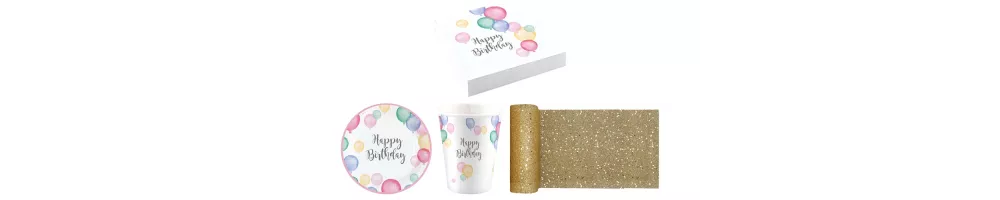 Partygeschirr & Tischdeko