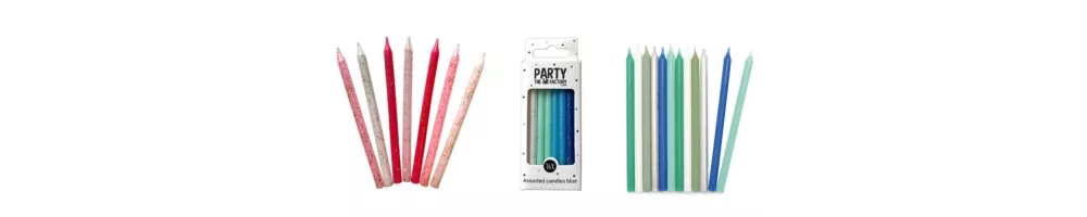 Coloured birthday candle
