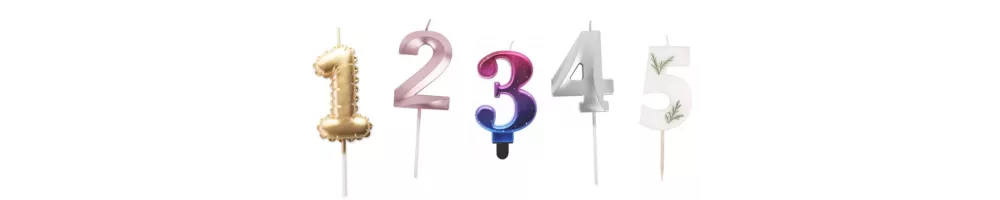Bougie chiffre anniversaire