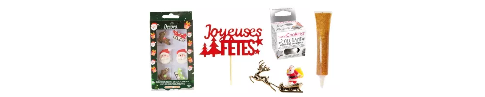 Décoration dessert de Noël