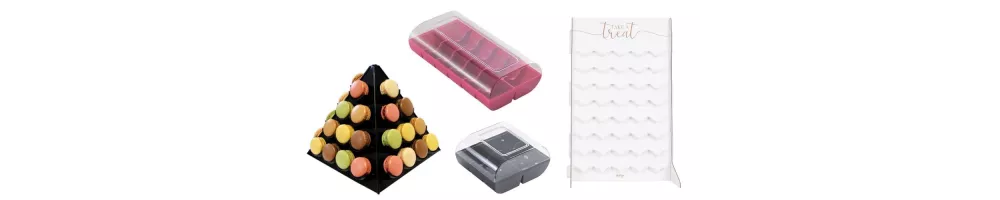 Boîtes et présentoirs pour macarons