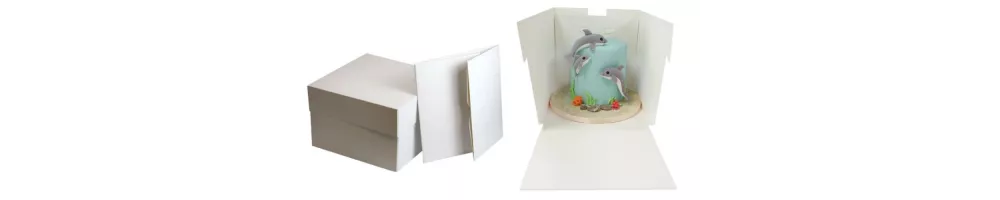 Square cake boxes