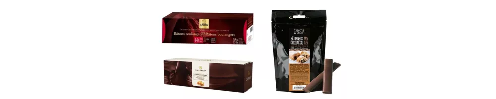 Chocolate sticks for chocolate croissant