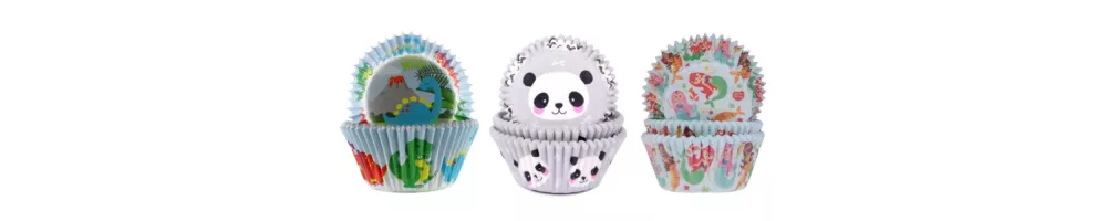 Patterned cupcake cases