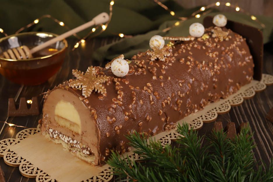 Toblerone Yule Log
