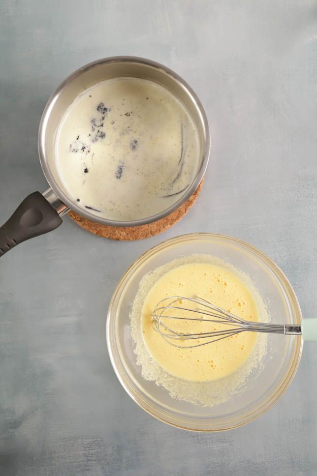 Assembled pastry being frozen