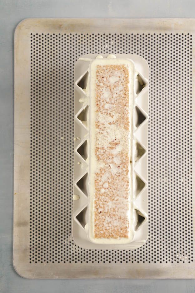 Vanilla mousse filling ready for the mould