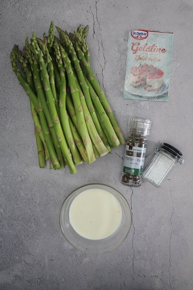 asparagus eclairs ingredients