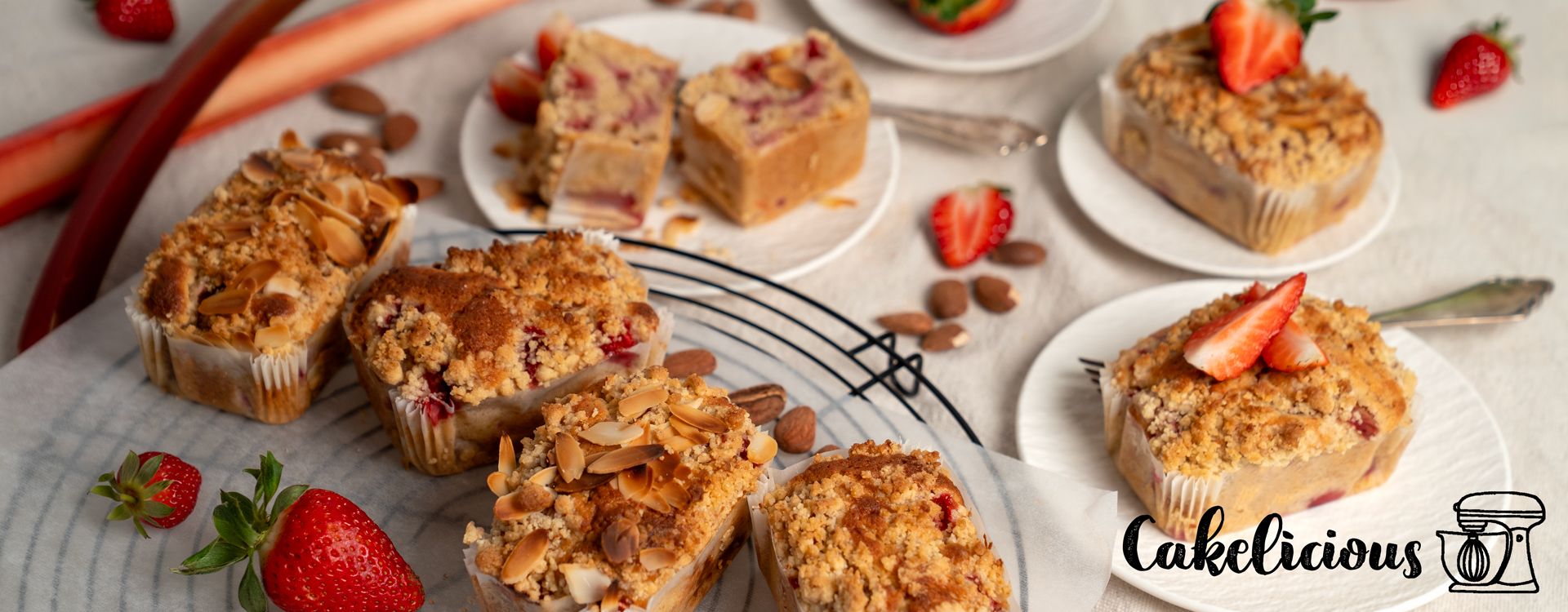 Plumcake con fragole & rabarbaro
