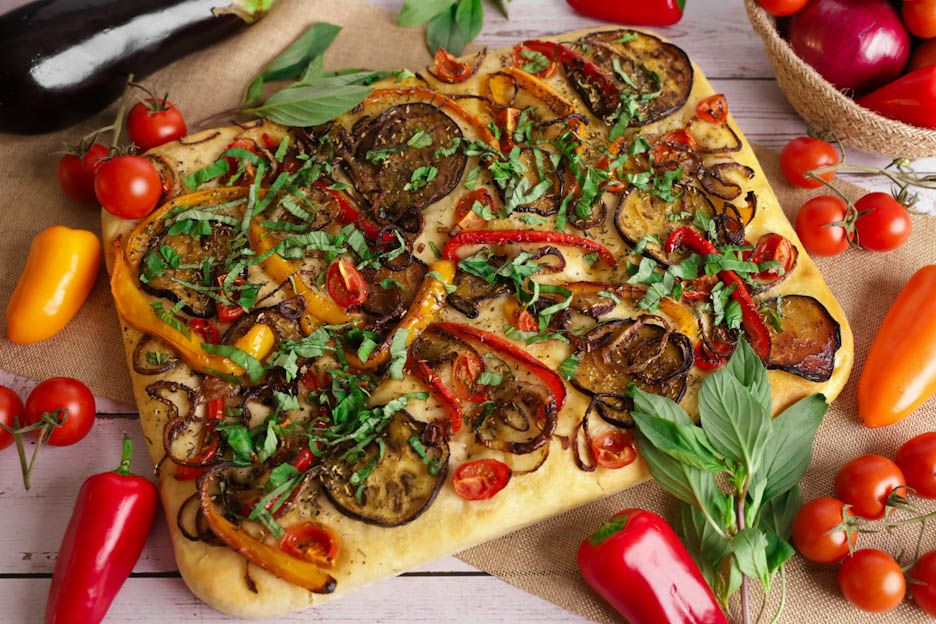 Focaccia con verdure