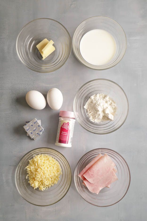 ingredients madeleines with Kiri
