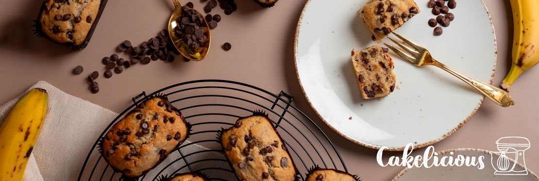 Mini Banana Bread with Chocolate Chips