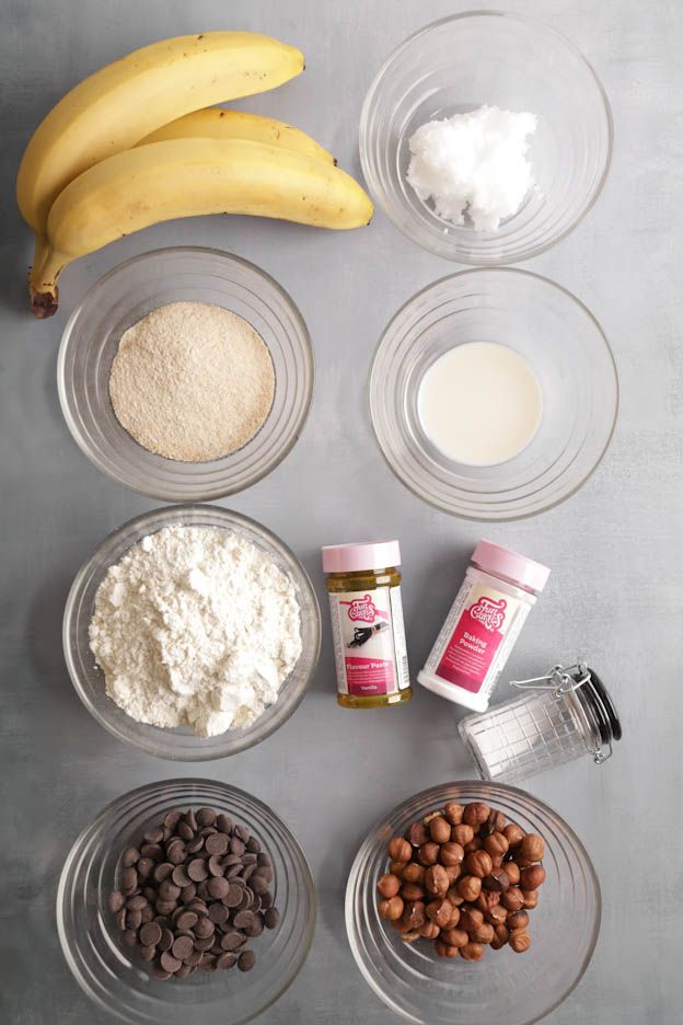 mini banana bread ingredients