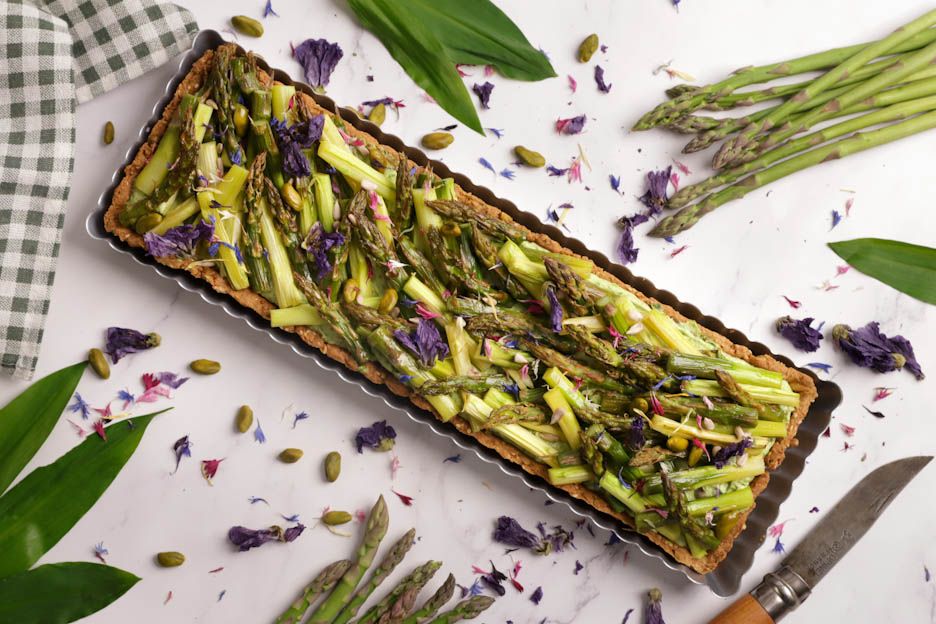 Torta asparagi-aglio orsino