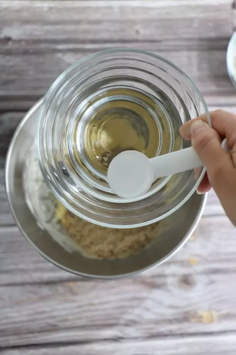 Cold water is added