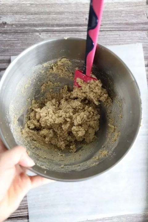 Dough is loosened from the Bowl with the scraper