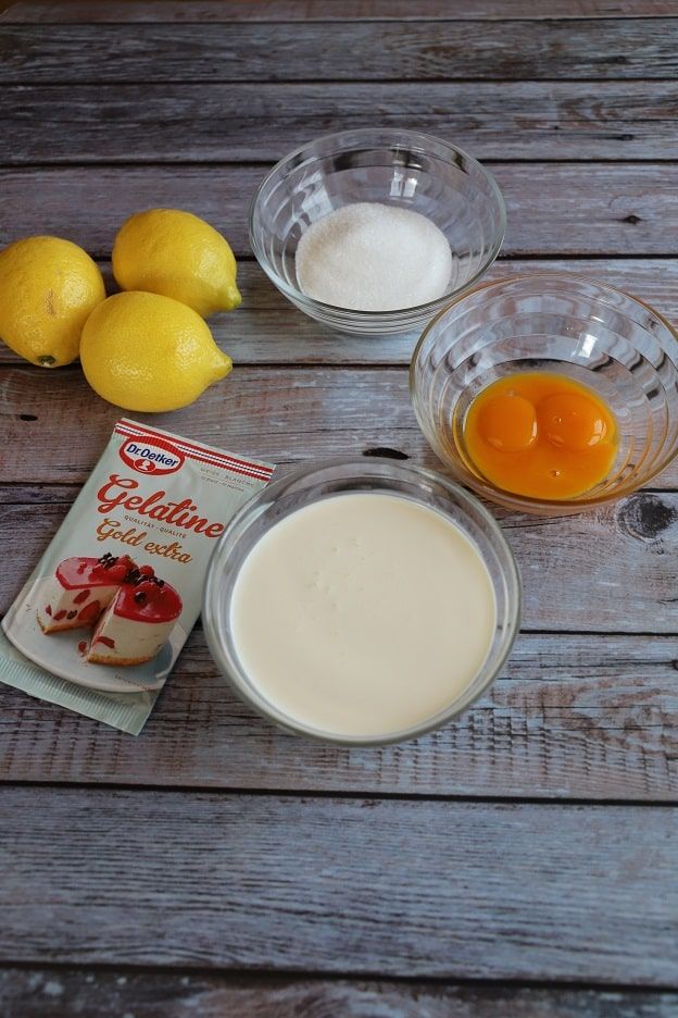 ingredienti entremets limone-pralinato