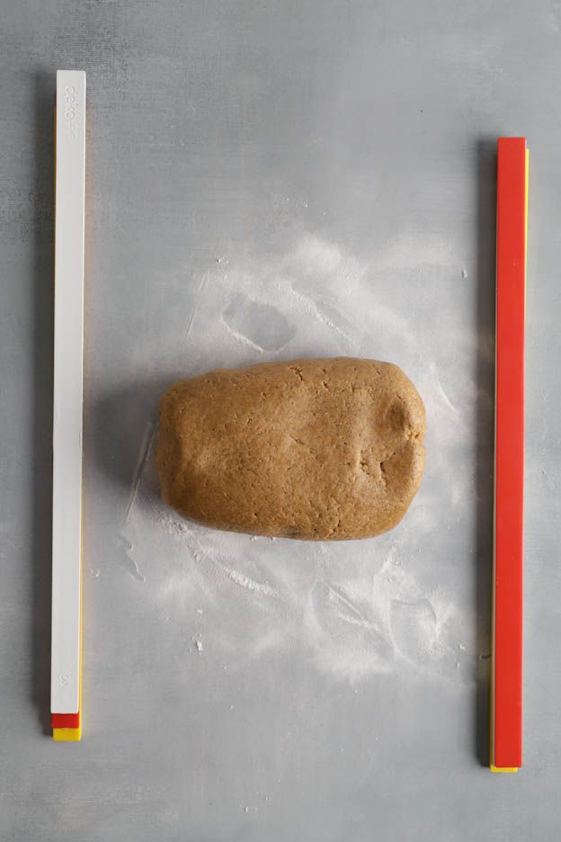 Dough bars give a height of 1 cm