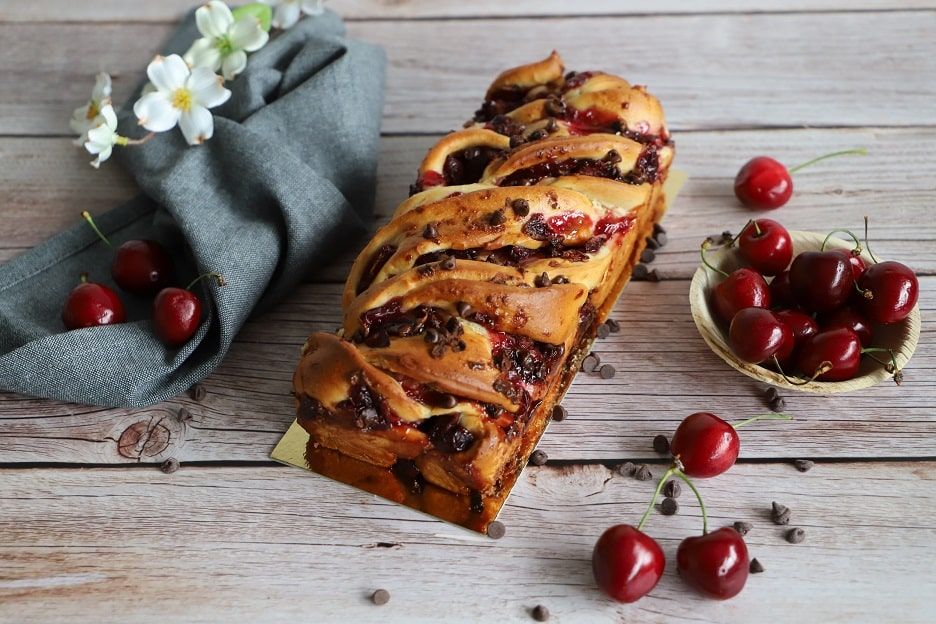 Cherry brioche