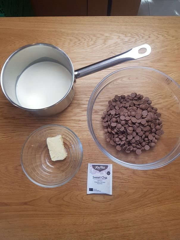 ingredients chai tea chocolates - cinnamon
