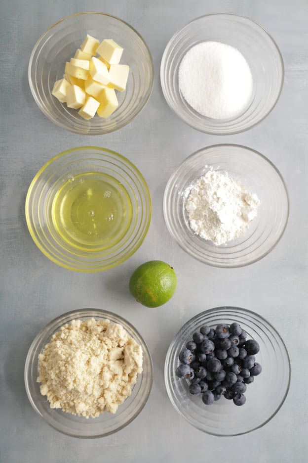 ricetta financiers mirtilli-lime
