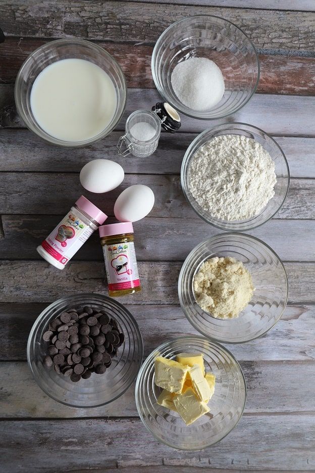 chocolate waffle ingredients