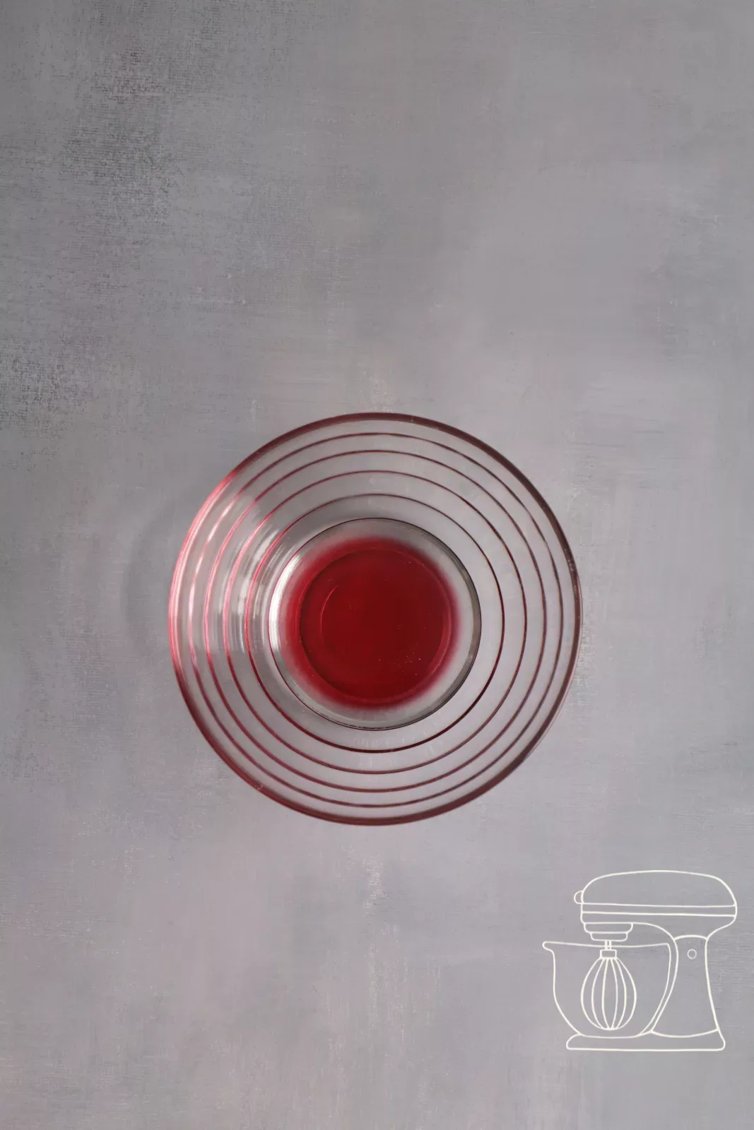 Syrup and water in the bowl