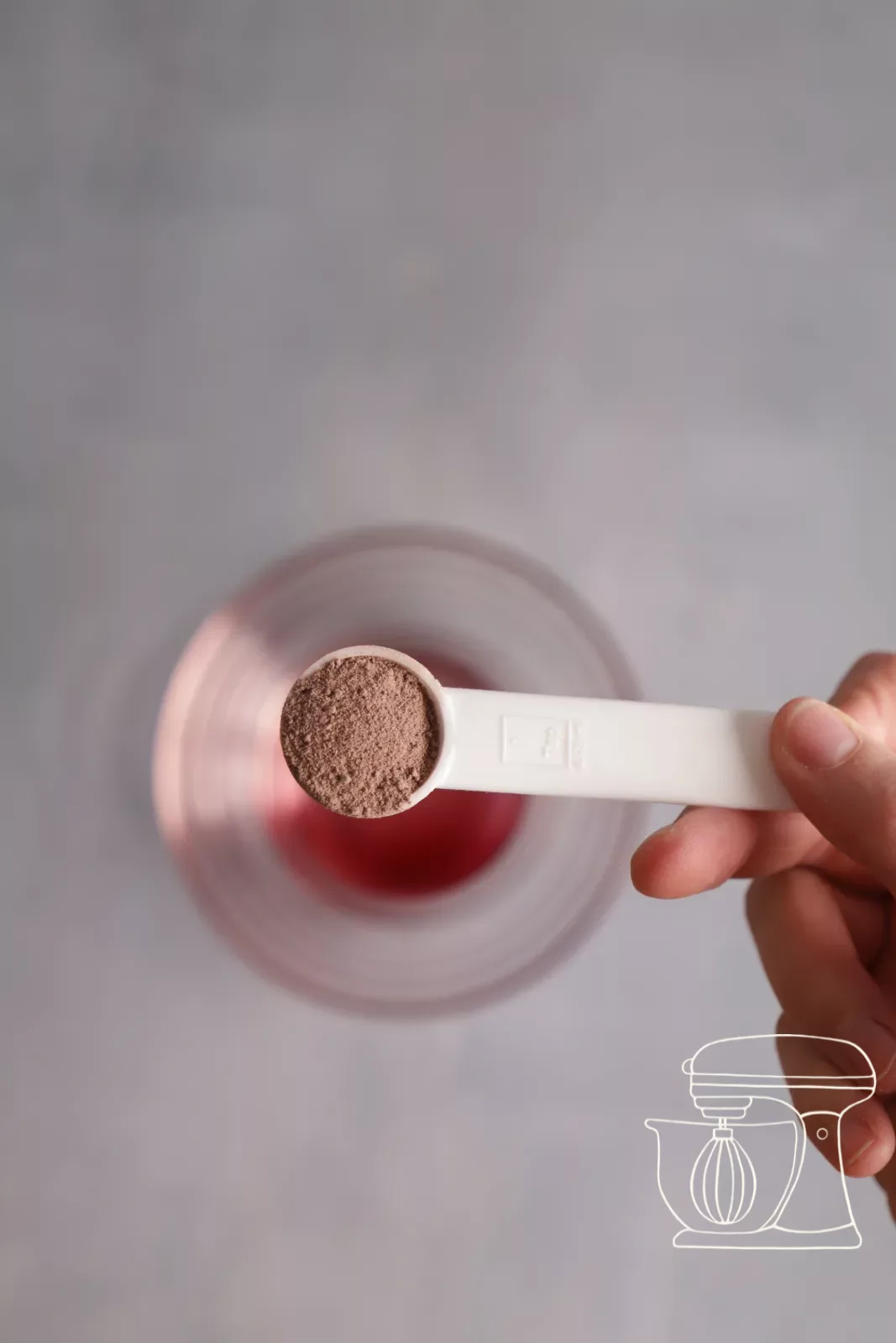 Mixture of syrup, glucose syrup and cocoa