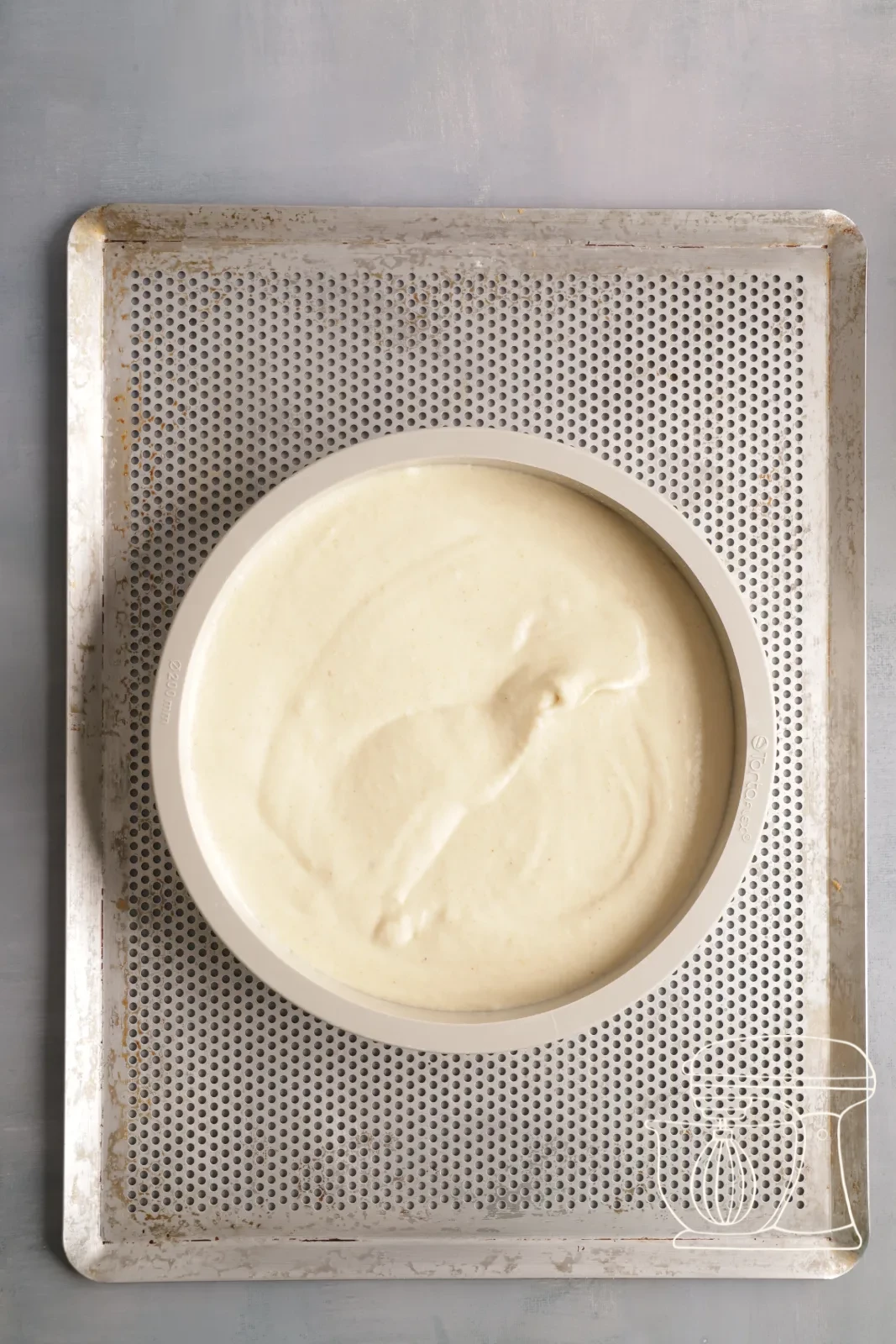 Il dessert viene stratificato nello stampo in silicone