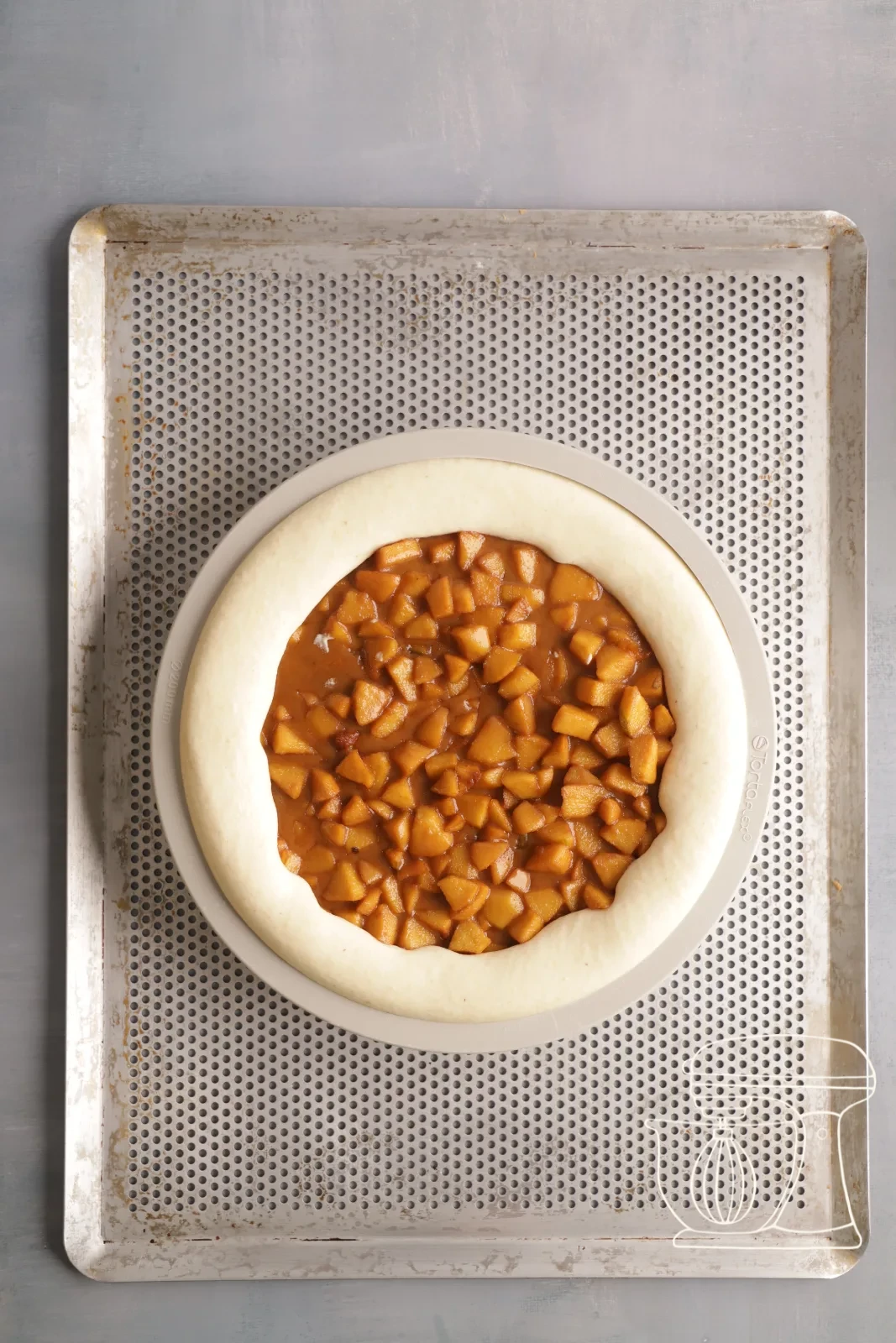 Il dessert viene stratificato nello stampo in silicone