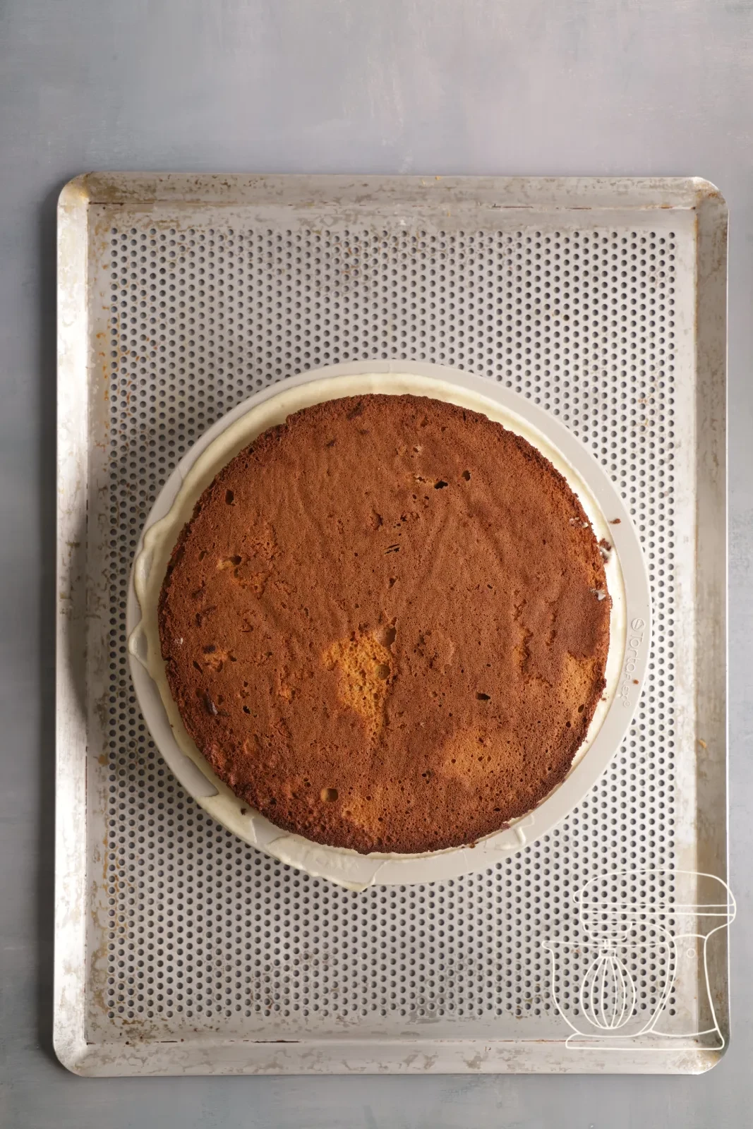 Il dessert finito viene messo nel congelatore