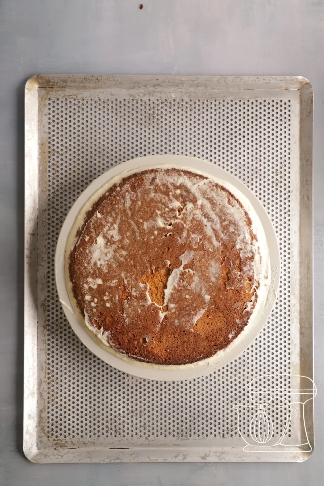 Il dessert finito viene messo nel congelatore